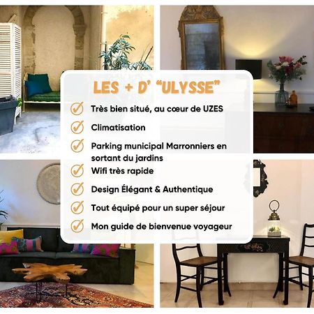 Ulysse, Appartement Spacieux Au Centre Historique D'Uzes En Rez-De-Chaussee Avec Exterieur, Proche Parking Des Marroniers ภายนอก รูปภาพ
